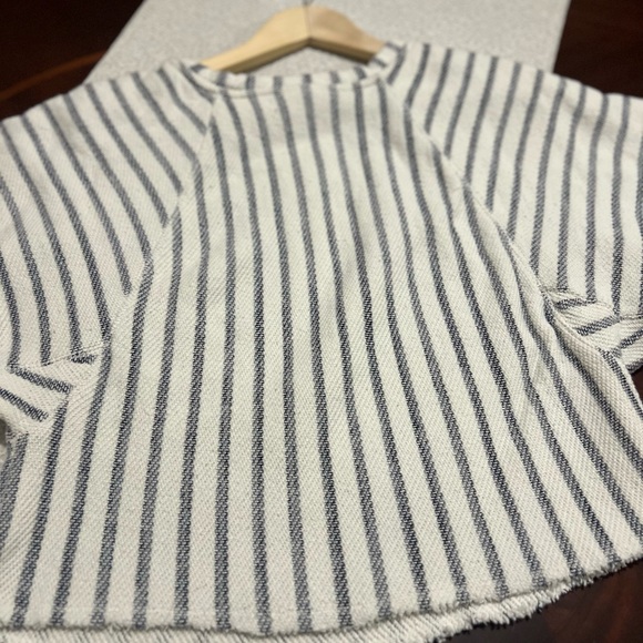 Anthropologie DOLAN Left Coast Striped Crop Top Coastal Chic Nautical Clean - Picture 7 of 10